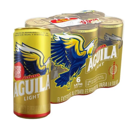 Cerveza Águila Light Lata 6 unds x 269 cm3