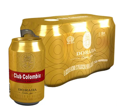 Cerveza Club Colombia Dorada Lata 6 unds x 330 cm3