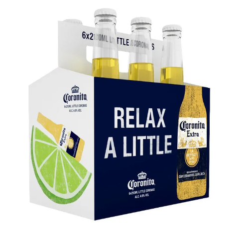 Cerveza Coronita Extra Botella 6 unds x 210 cm3